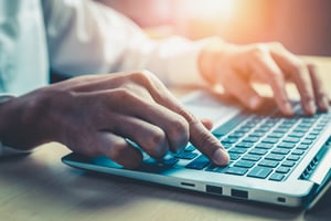 Typing on computer