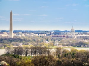 skyline in Washington D.C.